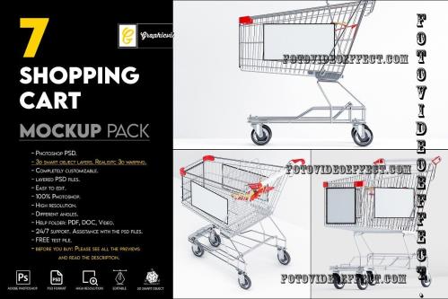 Shopping cart mockup - 7466384