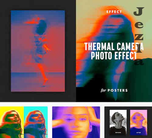 Thermal Camera Poster Photo Effect - 10314318