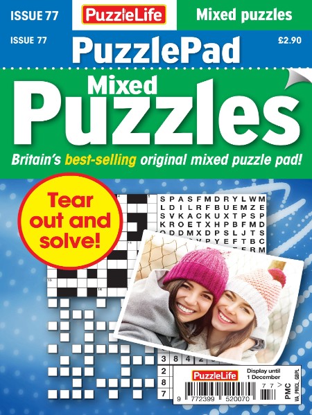 PuzzleLife PuzzlePad Puzzles – 03 November 2022