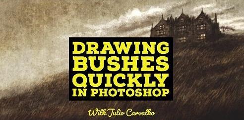 Drawing Bushes Quickly in Photoshop