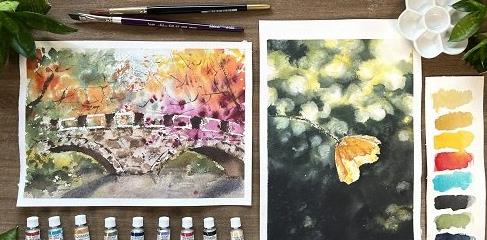 Watercolor Landscapes Painting with Modern Watercolor Techniques