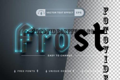 Glow Frost - Editable Text Effect - 10882912