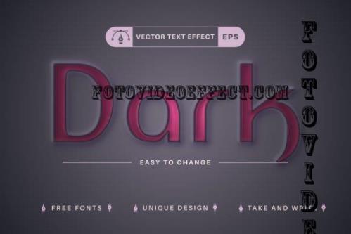 Dark - Editable Text Effect - 10875419