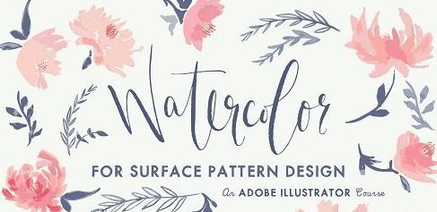 Watercolor for Surface Pattern Design Working with Adobe Illustrator