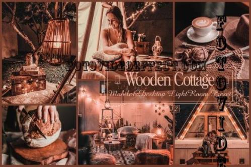12 Wooden Cottage Mobile & Desktop Lightroom Presets, Moody - 2255205