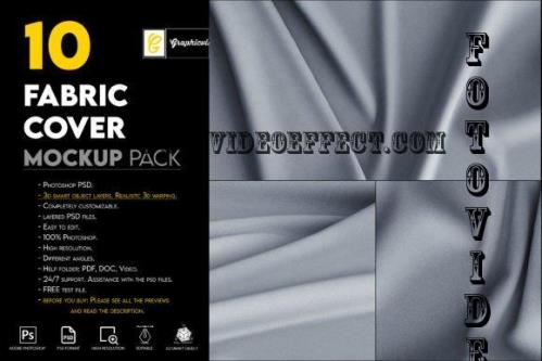 Fabric Cover Background Mockup Vol1 - 7209946