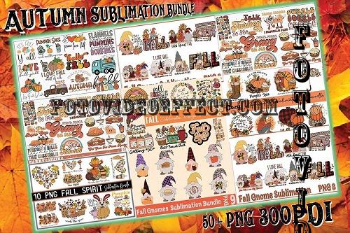 Autumn Sublimation Bundle - 54 Premium Graphics