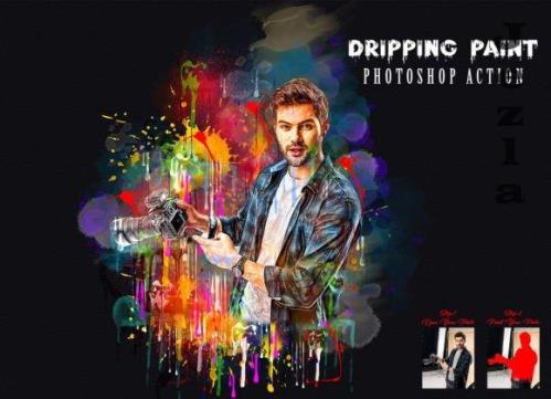 Creativemarket - Dripping Paint Photoshop Action - 10897065 Creativemarket - Dripping Paint Photoshop Action - 10897065