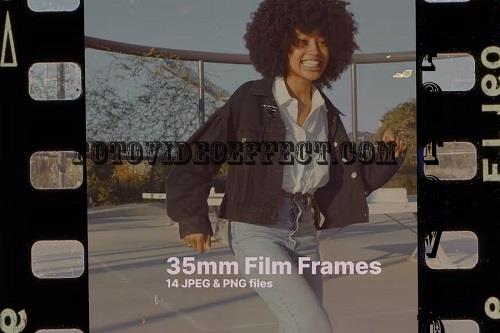 14 Old Style 35mm Film Frames