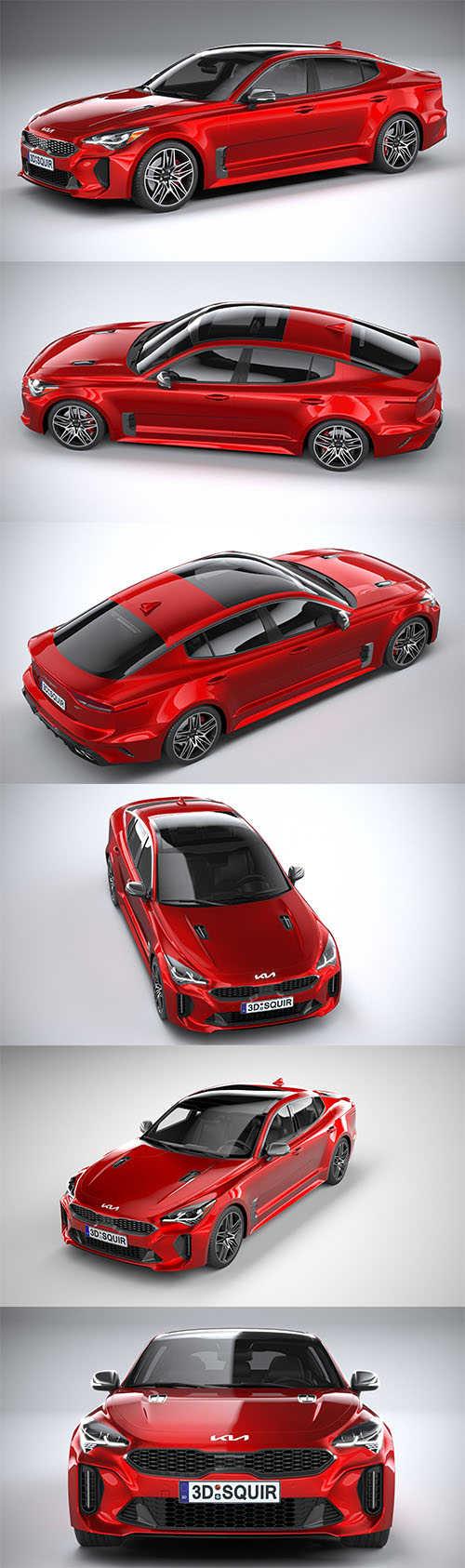 Kia Stinger GT 2022 3D Models