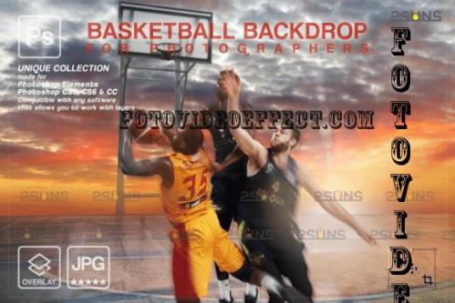 Basketball Digital Backdrop V06 - 10296336