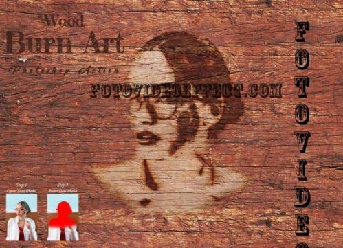 Wood Burn Art Photoshop Action - 10898806