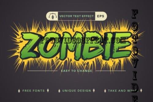 Zombie - Editable Text Effect - 10267009