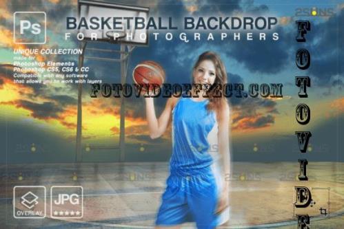 Basketball Digital Backdrop V07 - 10296344