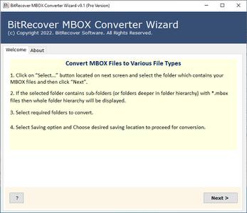 BitRecover MBOX Converter Wizard 9.1