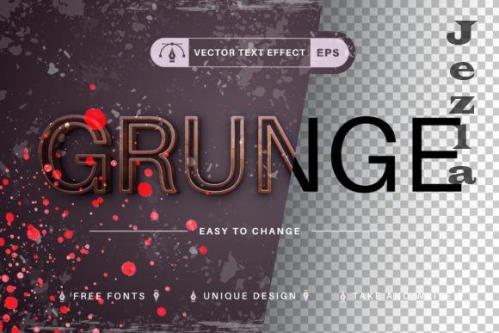 Grunge Rust - Editable Text Effect - 10257022