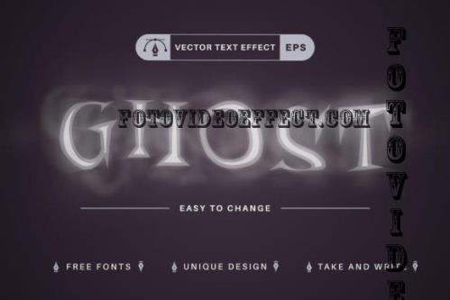 Ghost - Editable Text Effect - 10266348