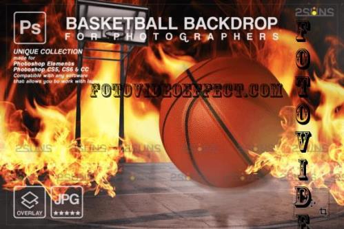 Basketball Digital Backdrop V21 - 10296369