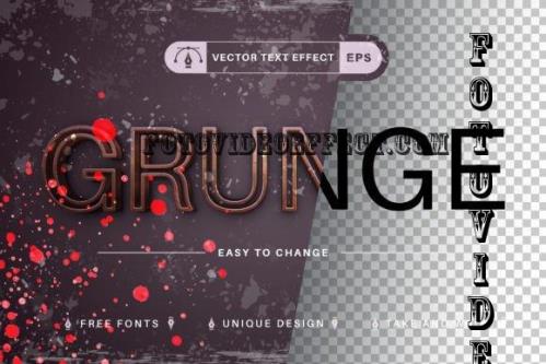 Grunge Rust - Editable Text Effect - 10257022