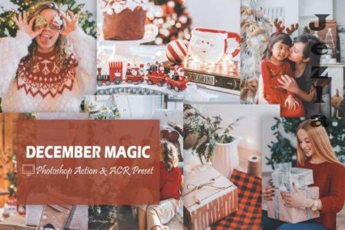 12 December Magic Photoshop Actions And ACR Presets, Holiday - 2290795