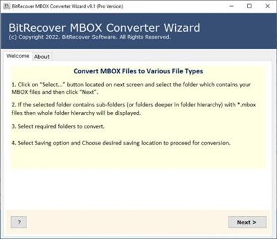BitRecover MBOX Converter Wizard  9.1