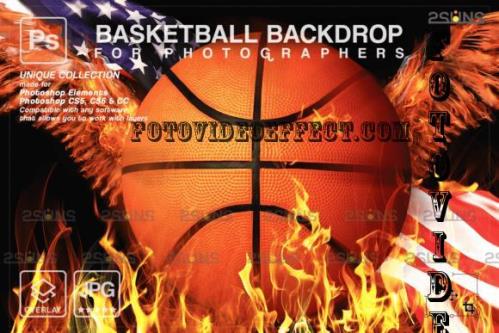 Basketball Digital Backdrop V29 - 10296392