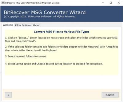 BitRecover MSG Converter Wizard  9.1