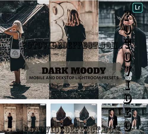 Dark Moody Lightroom Presets Dekstop and Mobile