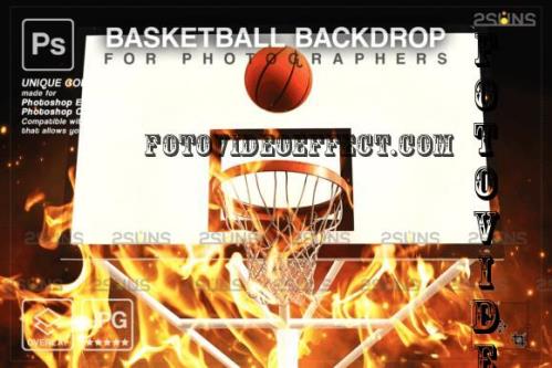 Basketball Digital Backdrop V30 - 10296395