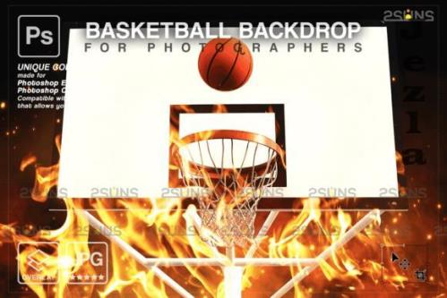 Basketball Digital Backdrop V30 - 10296395