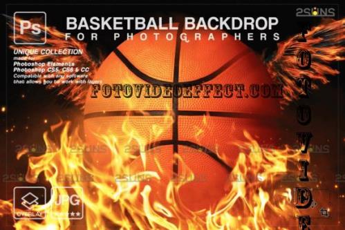 Basketball Digital Backdrop V28 - 10296389