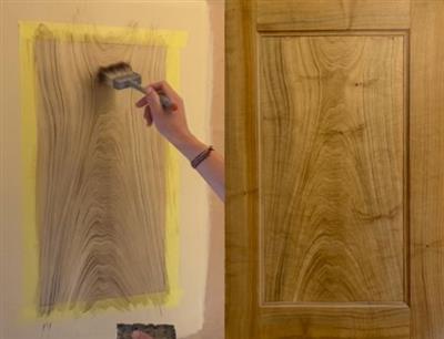 How To Woodgrain With Confidence Create A Realistic Faux Birch  Panel 6fd458caf13d2f6f673da5a5010ec092