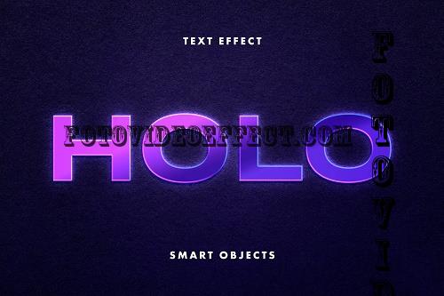 Holographic Gradient Text Effect - 10295094