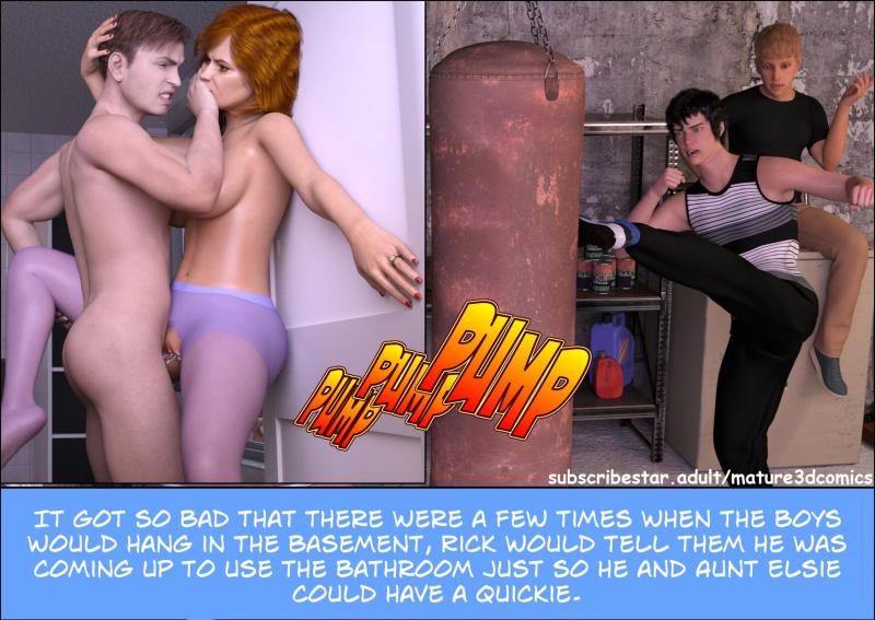 Mature3dcomics - Aunt Elsie Pantyhose 3 - Complete 3D Porn Comic