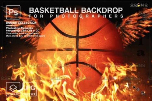 Basketball Digital Backdrop V28 - 10296389