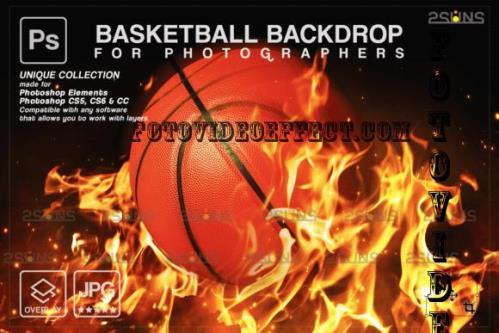 Basketball Digital Backdrop V24 - 10296376