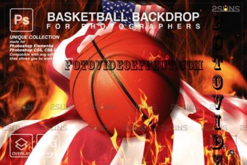 Basketball Digital Backdrop V26 - 10296384