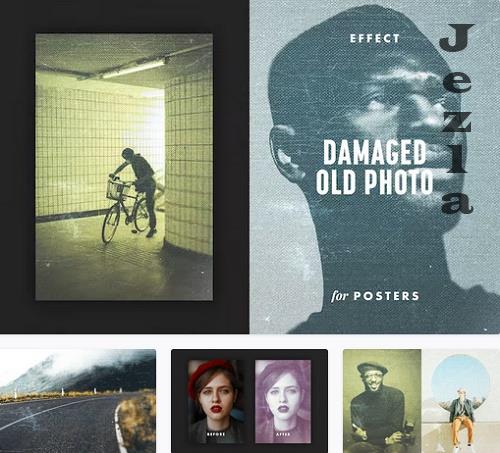 Damaged Photo Poster Effect - 7824450