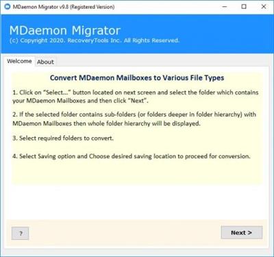 RecoveryTools MDaemon Migrator  10.6