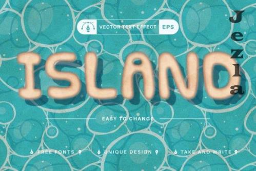 Sandy Island - Editable Text Effect - 10277404