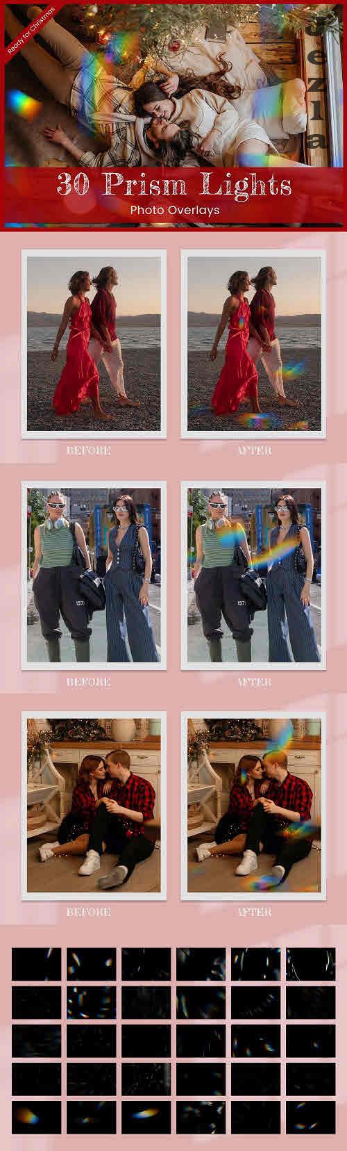 30 Prism Light Photoshop Overlays - 10902694