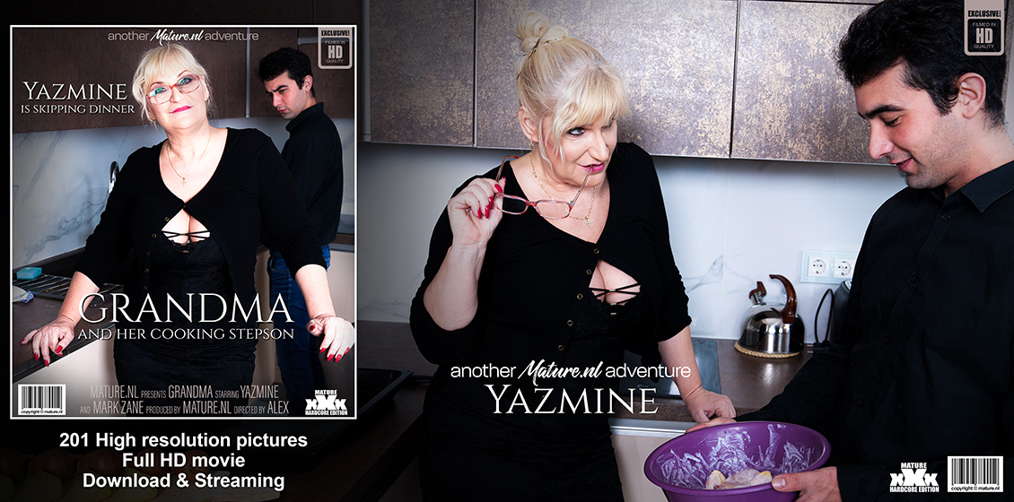 [Mature.nl] Mark Zane (28), Yazmine (54) - Cooking toyboy gets seduced by curvy big butt grandma Yazmine (14777) [23-11-2022, Big ass, Blowjob, Cum, Facial, Hardcore, Old & young, +12 more niches…, 1080p, SiteRip]