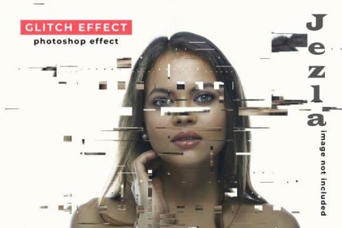 Modern Glitch Photoshop Photo Effect