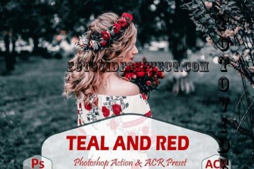 10 Teal And Red Photoshop Actions And ACR Presets, Moody - 2233884