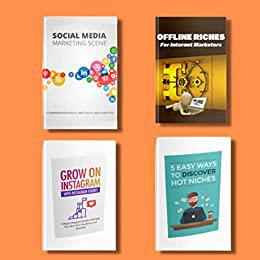 Social media marketing books for startups and business (set of 4 books) Instagram marketing, Niches,