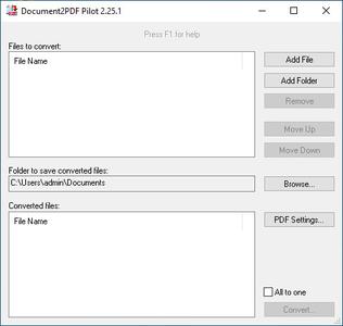 Document2PDF Pilot 2.30