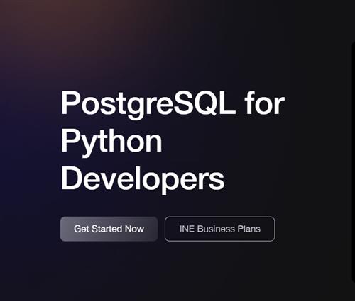 INE - PostgreSQL for Python Developers