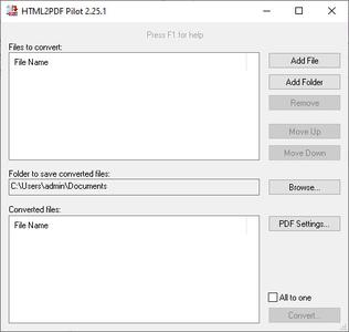 HTML2PDF Pilot 2.29