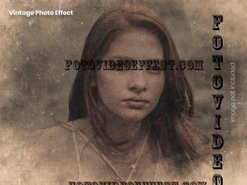 Vintage PSD Photo Effect Template