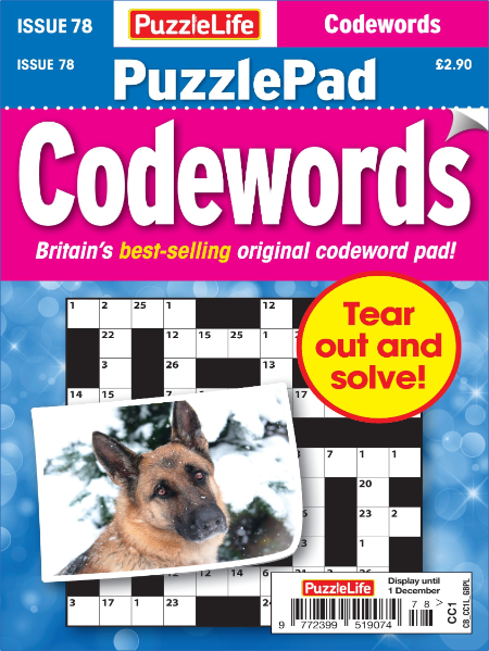 PuzzleLife PuzzlePad Codewords – 03 November 2022